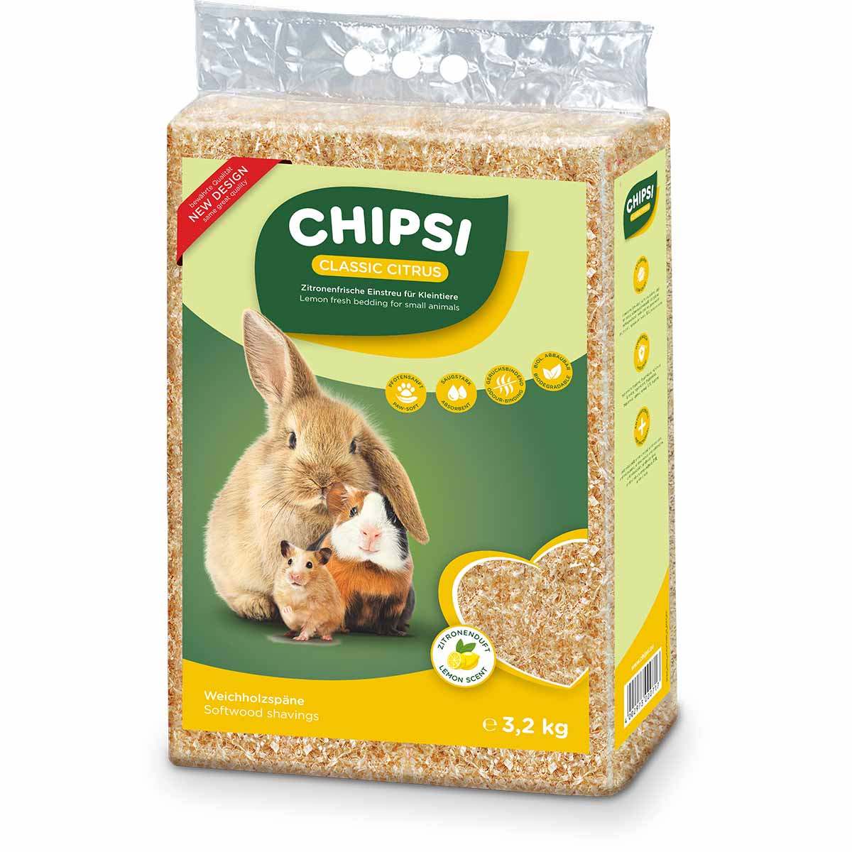 CHIPSI Citrus Kleintierstreu 3,2 kg