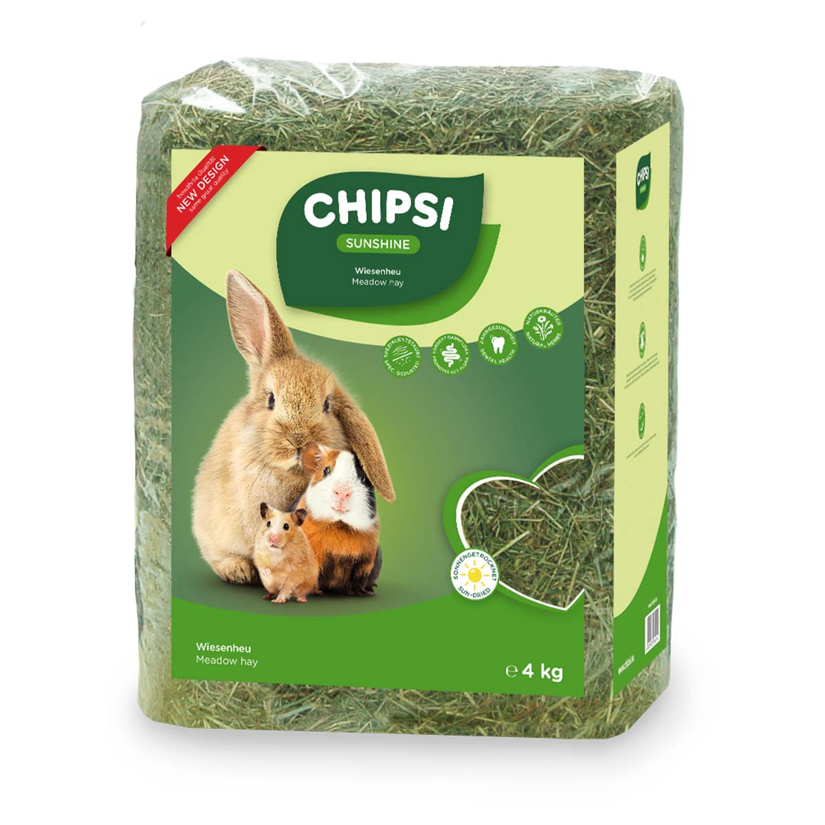 Chipsi Kleintierheu Sunshine Wiesenheu 4kg