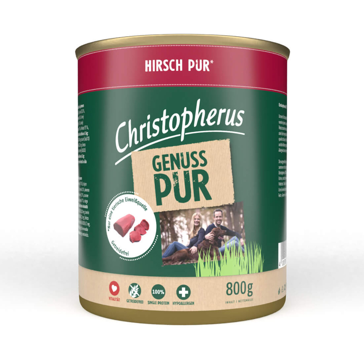 Levně Christopherus Pur – jelení maso 12 × 800 g