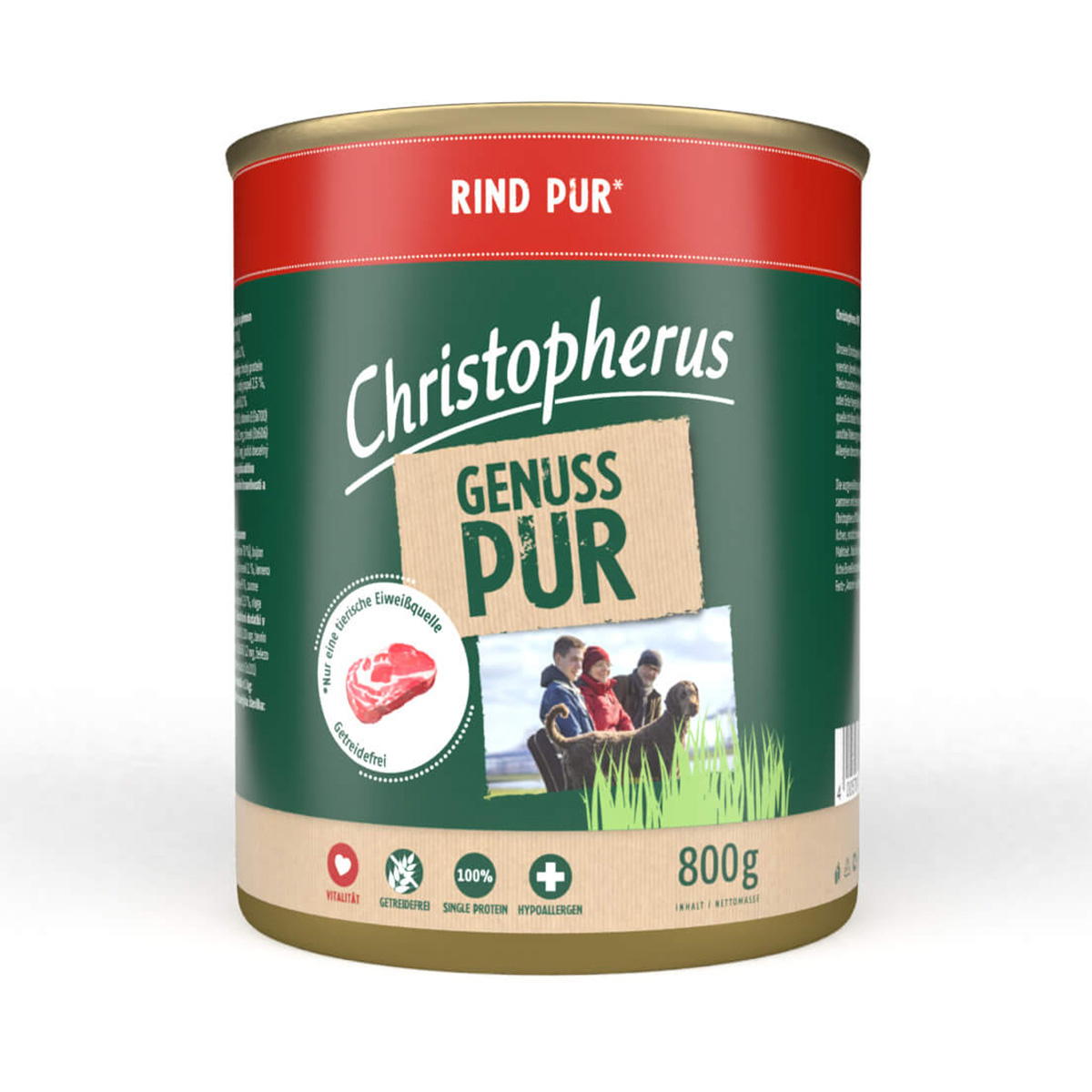 Levně Christopherus Pur – hovězí maso 12 × 800 g