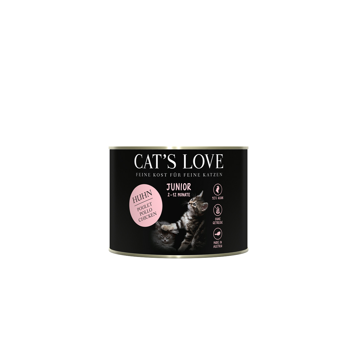 Levně Cat's Love Junior konzerva, čisté kuřecí maso s mořskými řasami a světlicovým olejem 6× 200 g