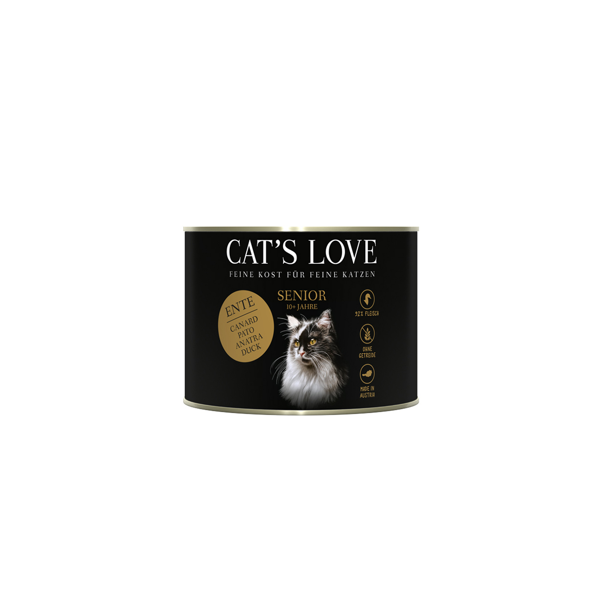 Cat's Love Senior konzerva s kachním masem 6× 200 g