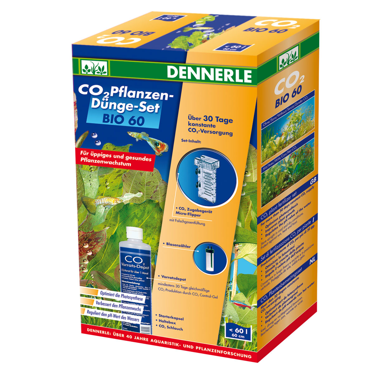 Levně Dennerle CO2 sada pro hnojení rostlin BIO 60