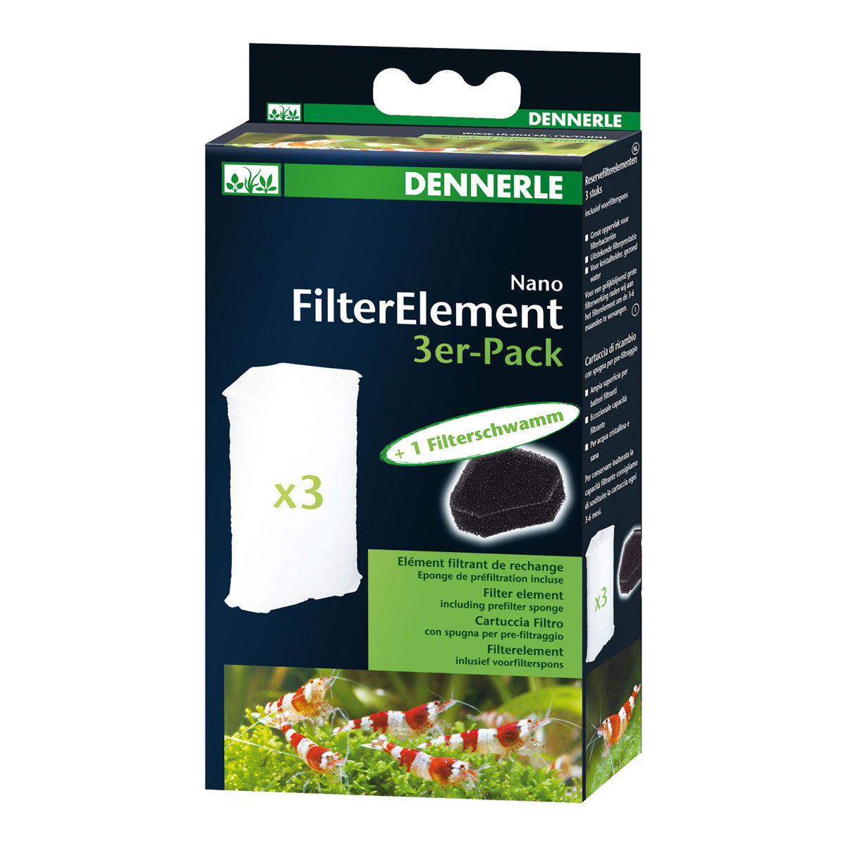 Levně Dennerle náhradní filtrační prvky pro rohový filtr, balení 3 ks