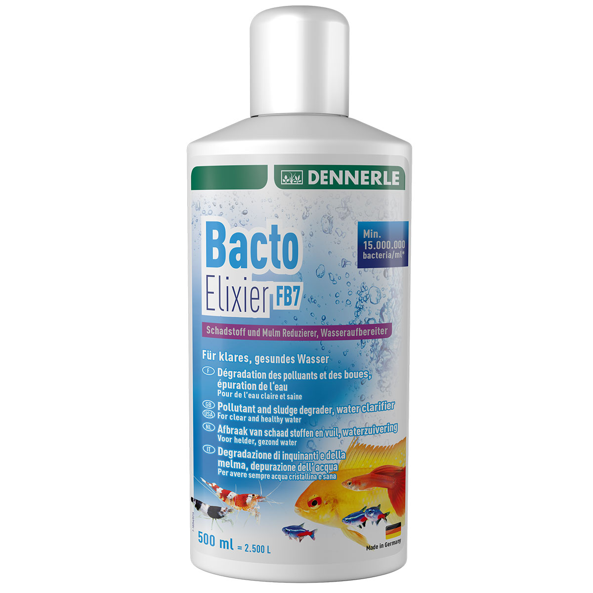 Levně Dennerle filtrační bakterie pro čistou vodu Bacto Elixier FB7 500 ml