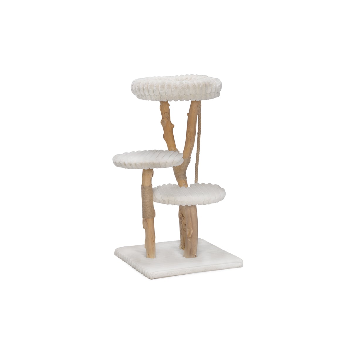 Designed by Lotte Kratzbaum Holz Raja creme 60x60x114 cm