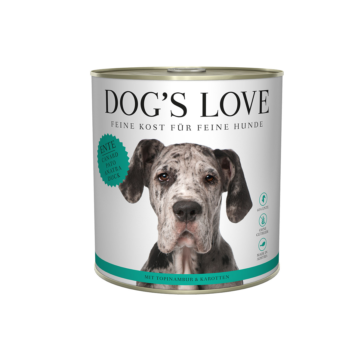 Levně DOG’S LOVE ADULT kachna 12 × 800 g