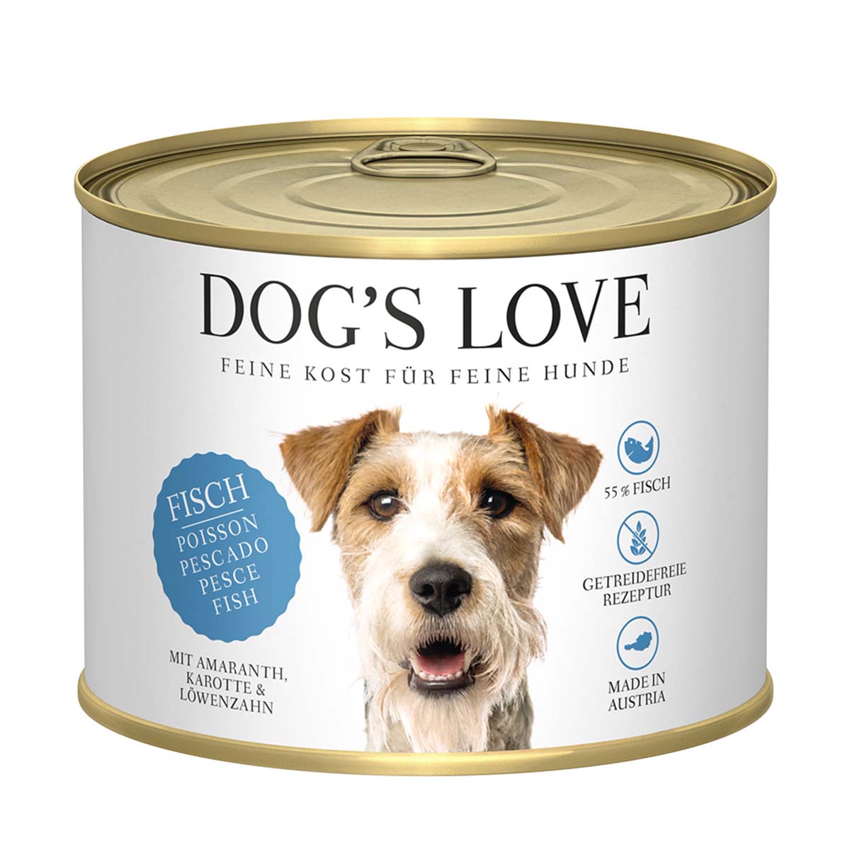 Dog's Love Classic Fisch mit Amaranth, Karotte und Löwenzahn