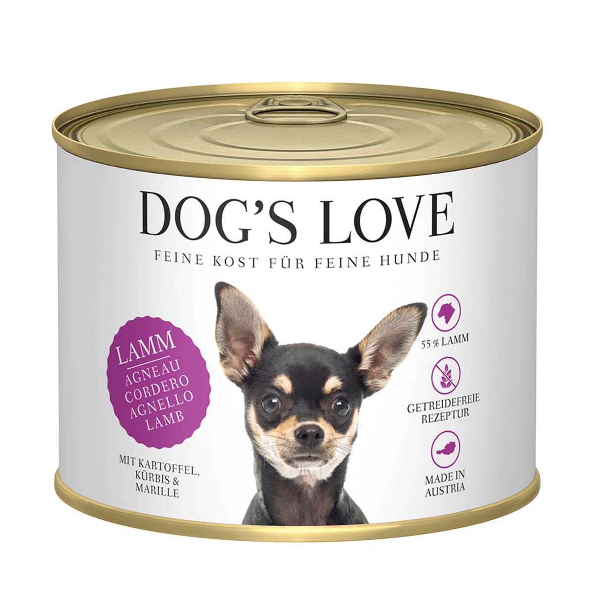 Dog's Love Classic Lamm mit Kartoffel, Kürbis und Marille