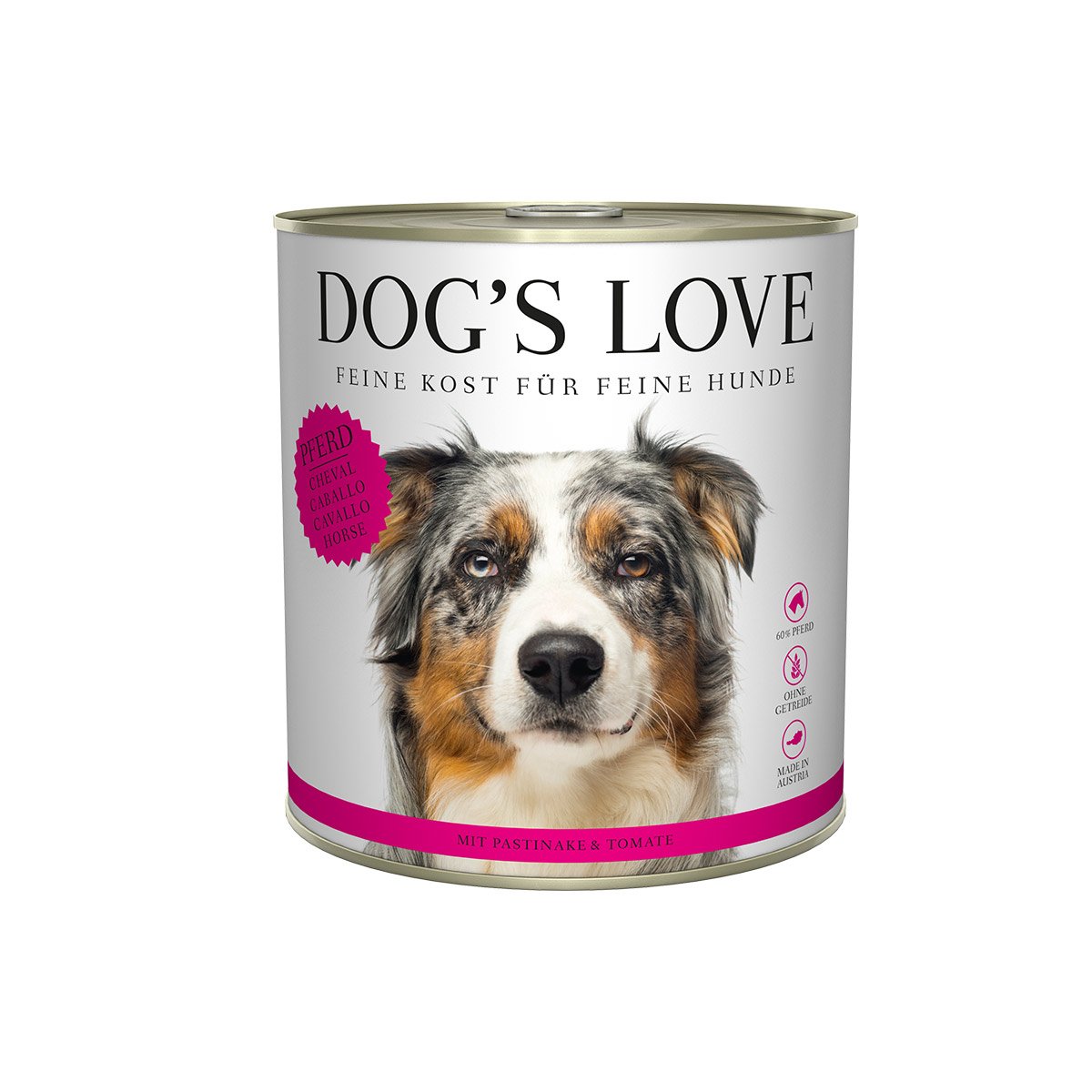 DOG'S LOVE ADULT koňské maso 6 × 800 g