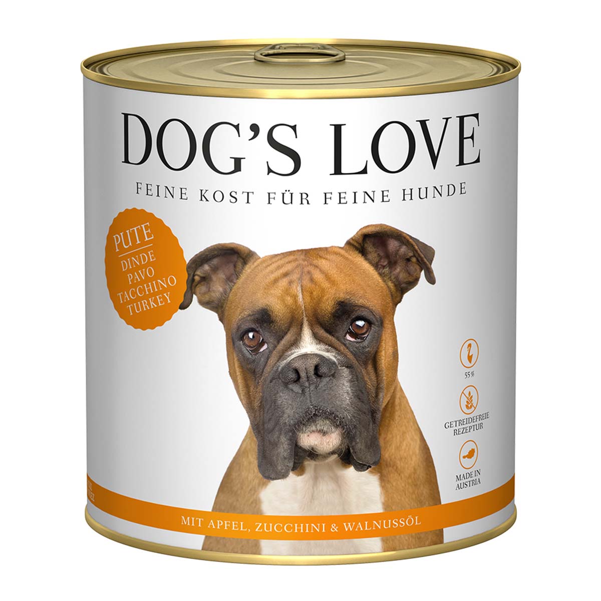 Dog's Love Classic Pute mit Apfel, Zucchini und Walnussöl