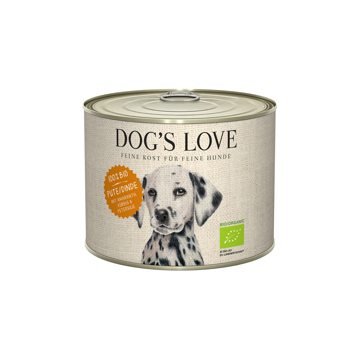Dog's Love Bio krůtí maso s amarantem, dýní a petrželkou 6 × 200 g