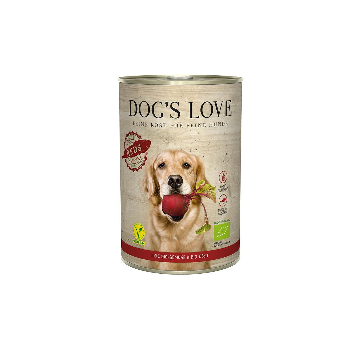 Levně DOG'S LOVE BIO Reds Vegan 12 × 400 g