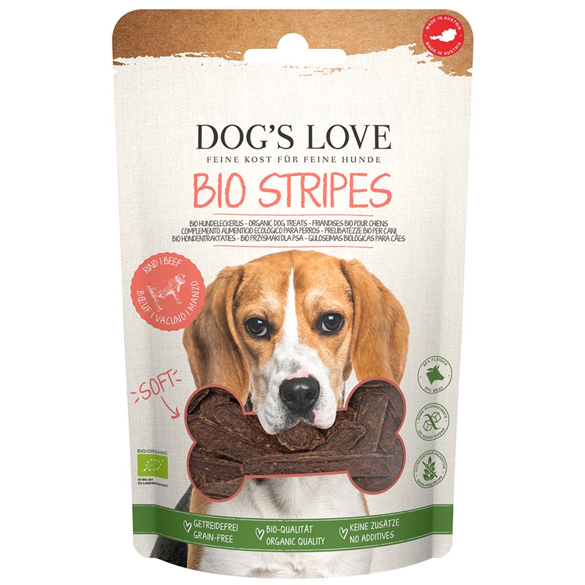 Dog's Love BIO STRIPES Rind 150g