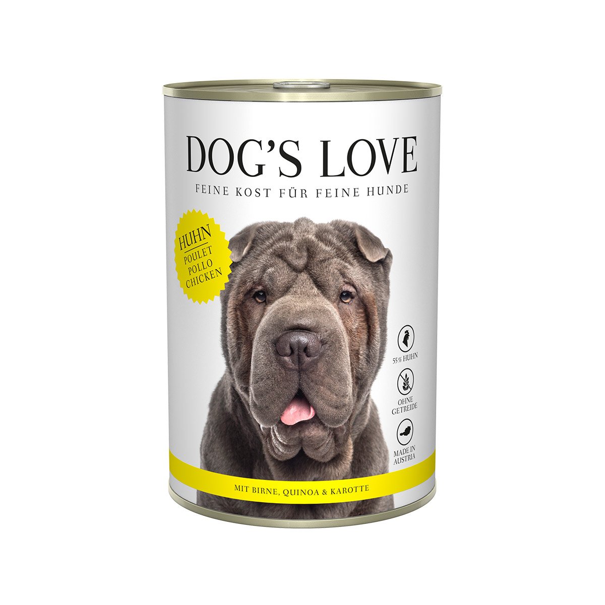 Dog's Love Classic kuřecí maso s hruškou, quinoou a mrkví 12x400g