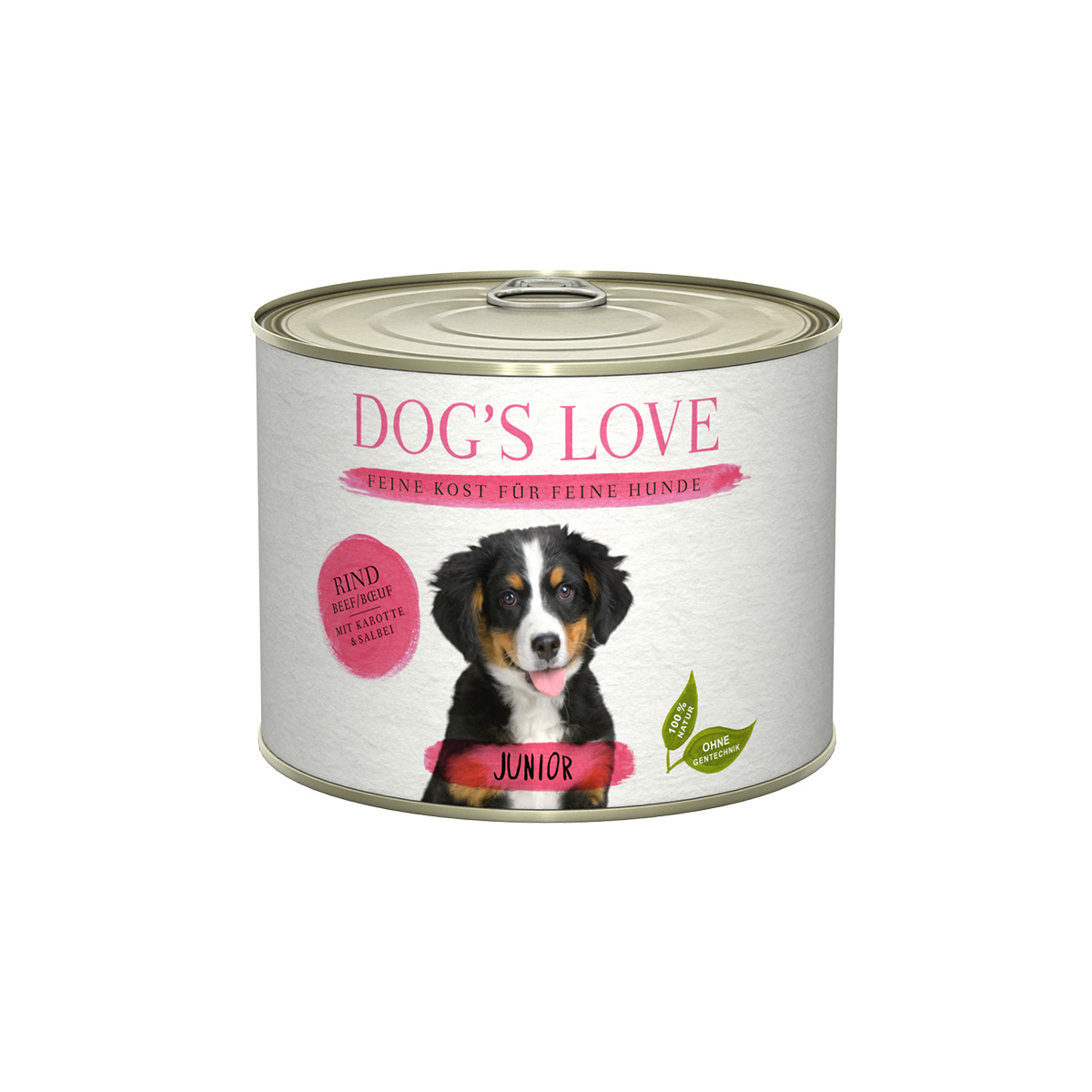Dog's Love Junior hovězí maso s mrkví a šalvějí 6 × 200 g