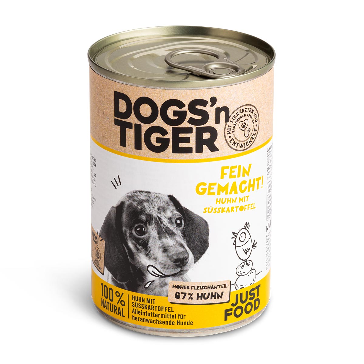Dogs'n Tiger Fein Gemacht Junior kuře 6 × 400 g