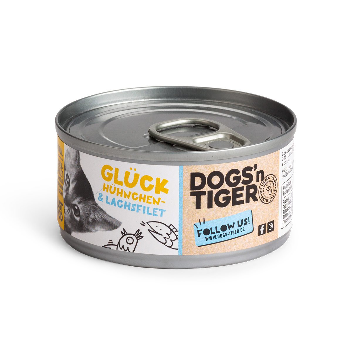 Levně Dogs'n Tiger Glück filet z kuřete a lososa 12× 70 g