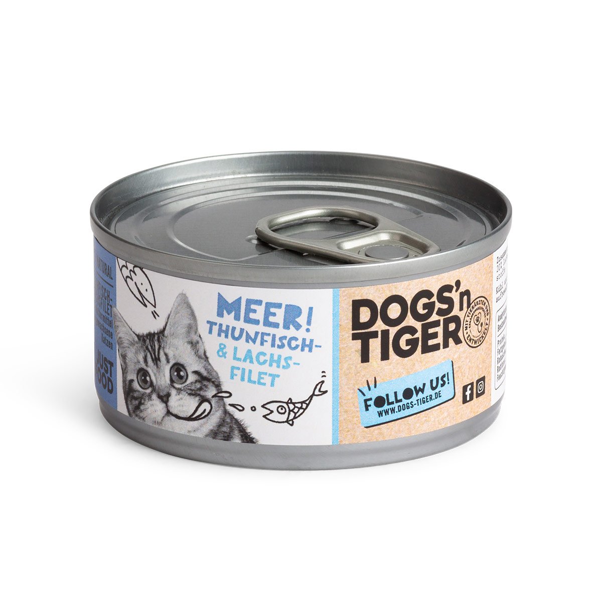 Levně Dogs'n Tiger Meer! filety z tuňáka a lososa 12× 70 g