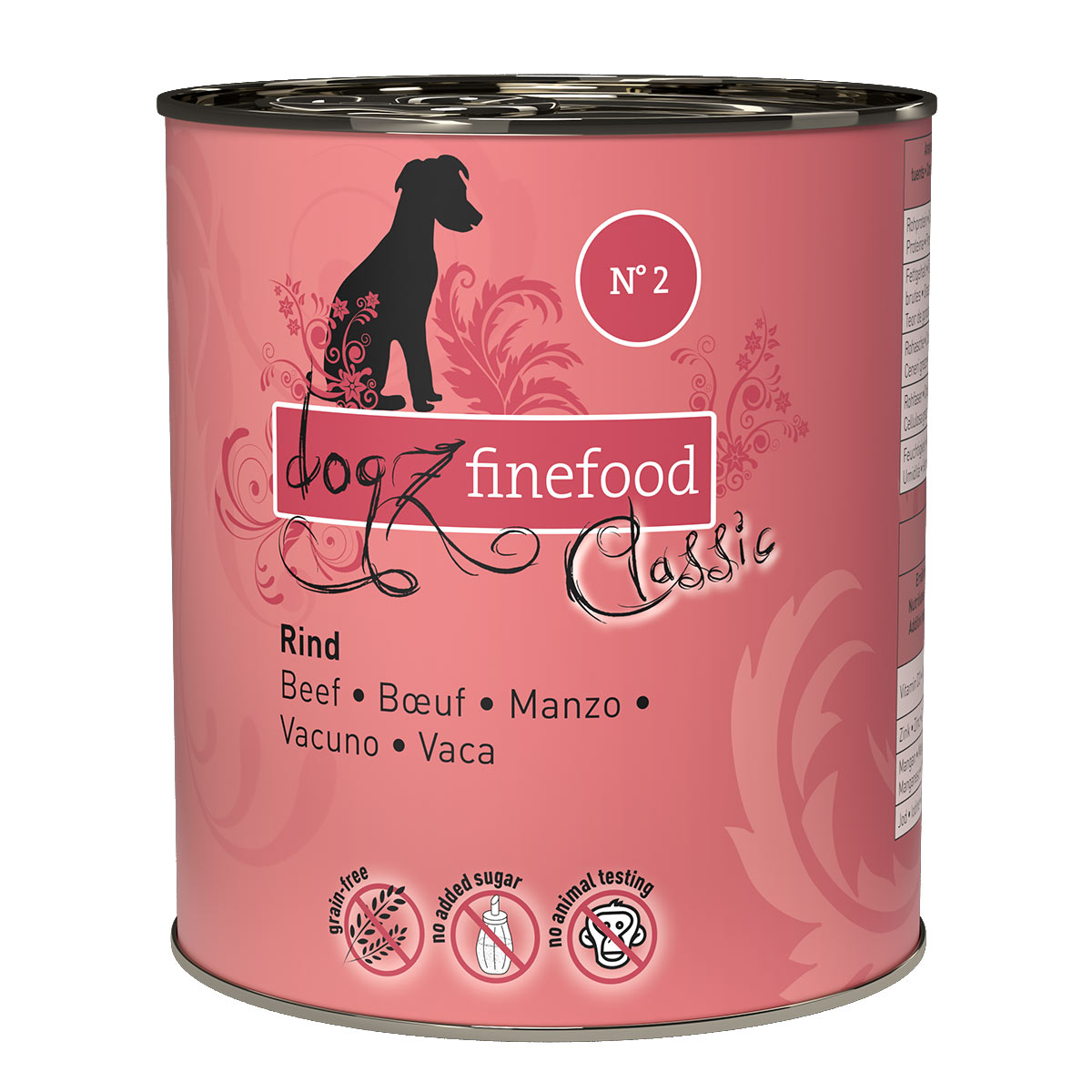 dogz finefood No. 02 hovězí 6 × 800 g