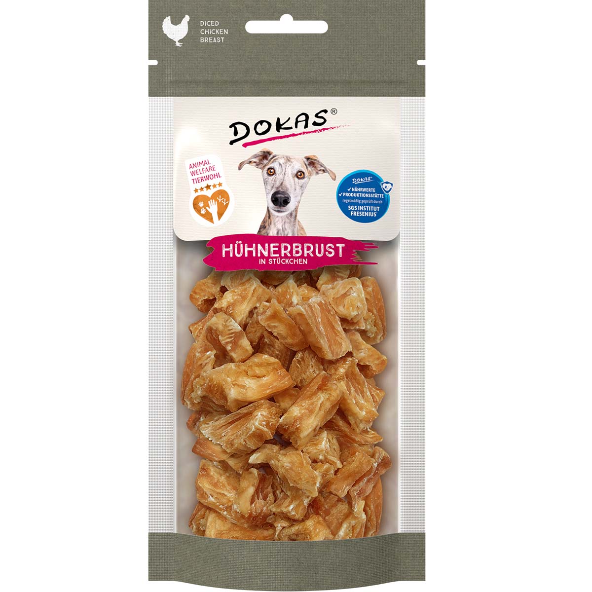 Dokas Tierwohl Hühnerbrust in Stücken 3x50g