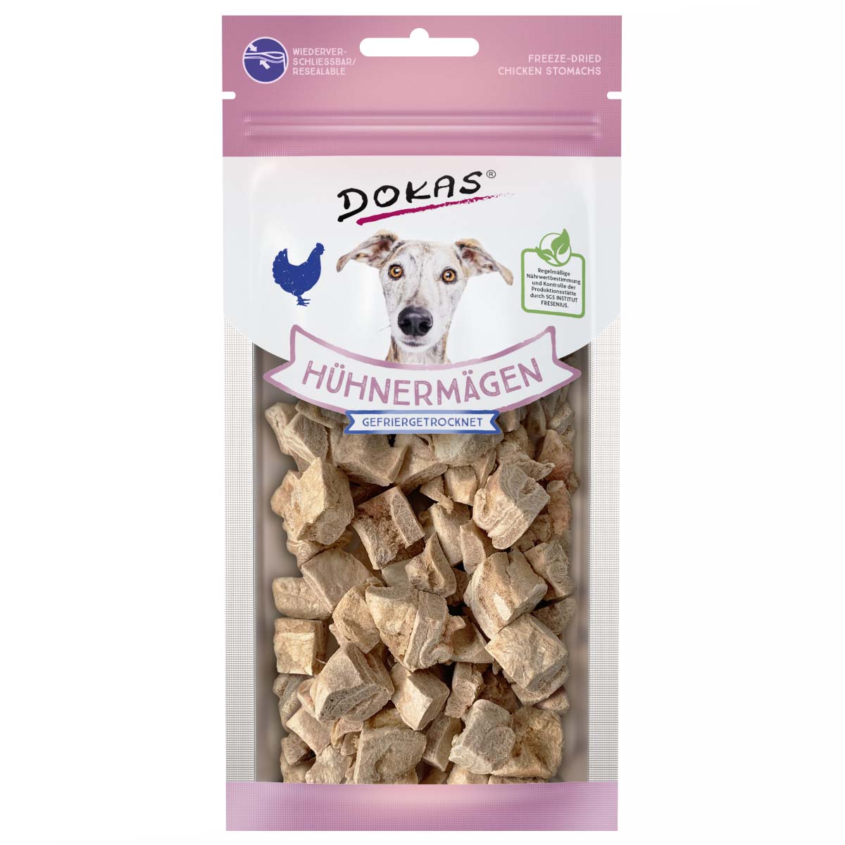 Dokas mrazem sušené kuřecí žaludky 7× 20 g