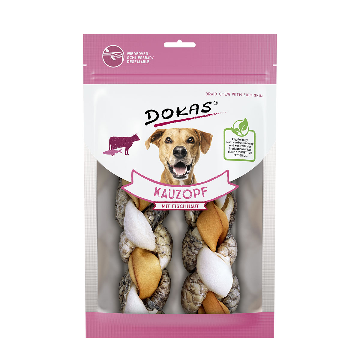 Dokas žvýkací cop s rybí kůží 4× 120 g