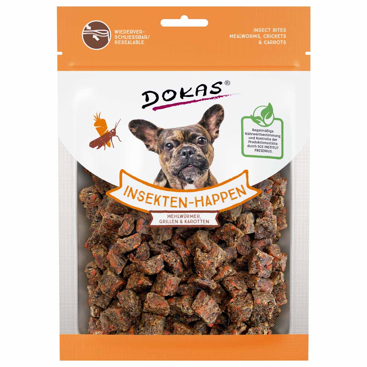 Dokas pamlsky z hmyzu mouční červi, cvrčci, karotka 2 x 100 g