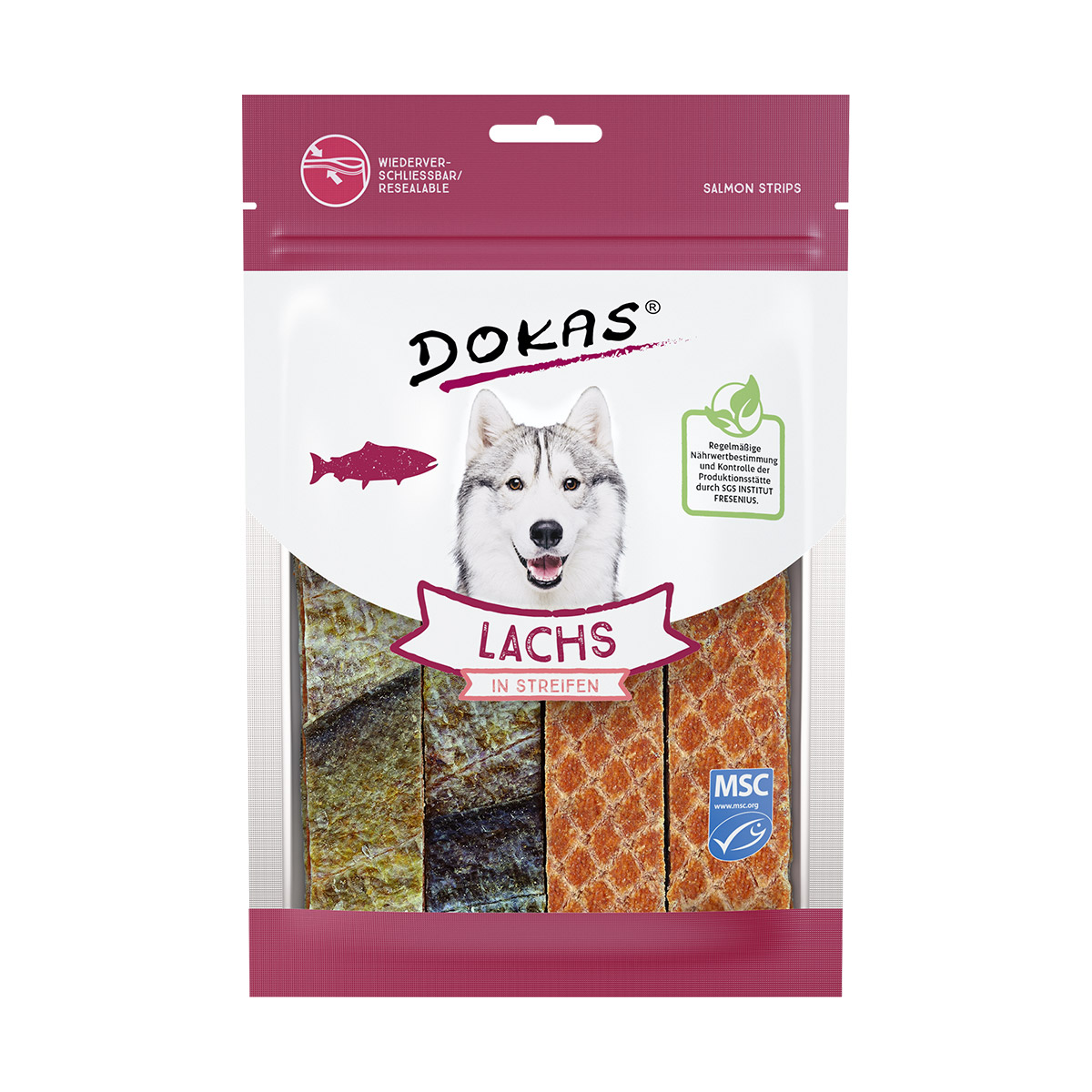 Dokas proužky lososa 100 g