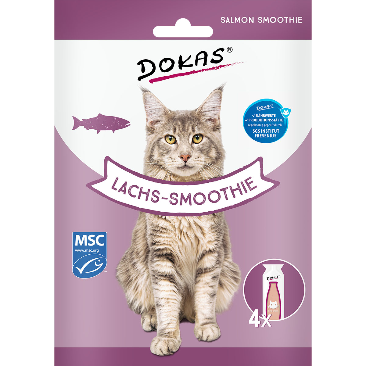 Levně Dokas smoothie z lososa 120 ml