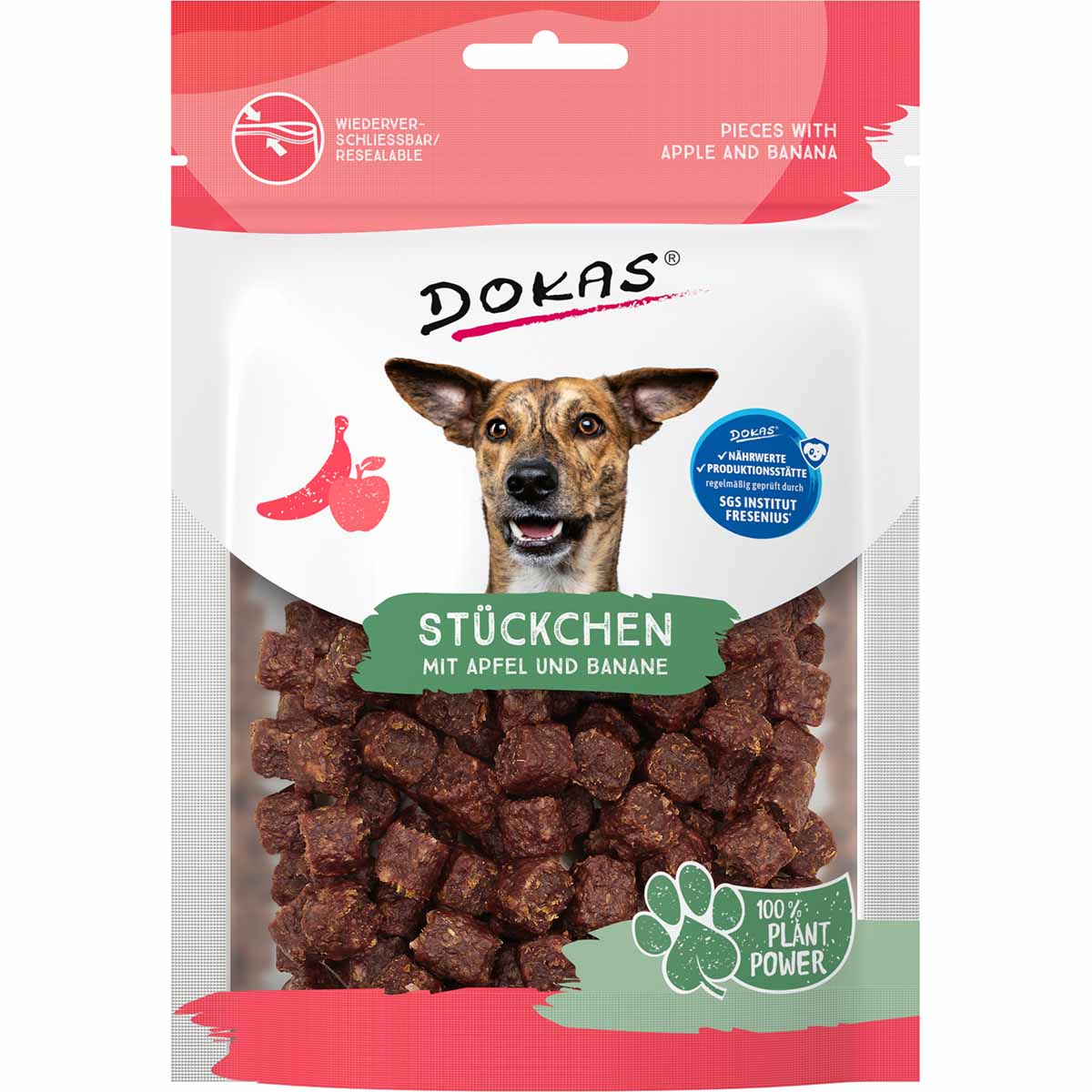 Dokas Stückchen mit Apfel und Banane