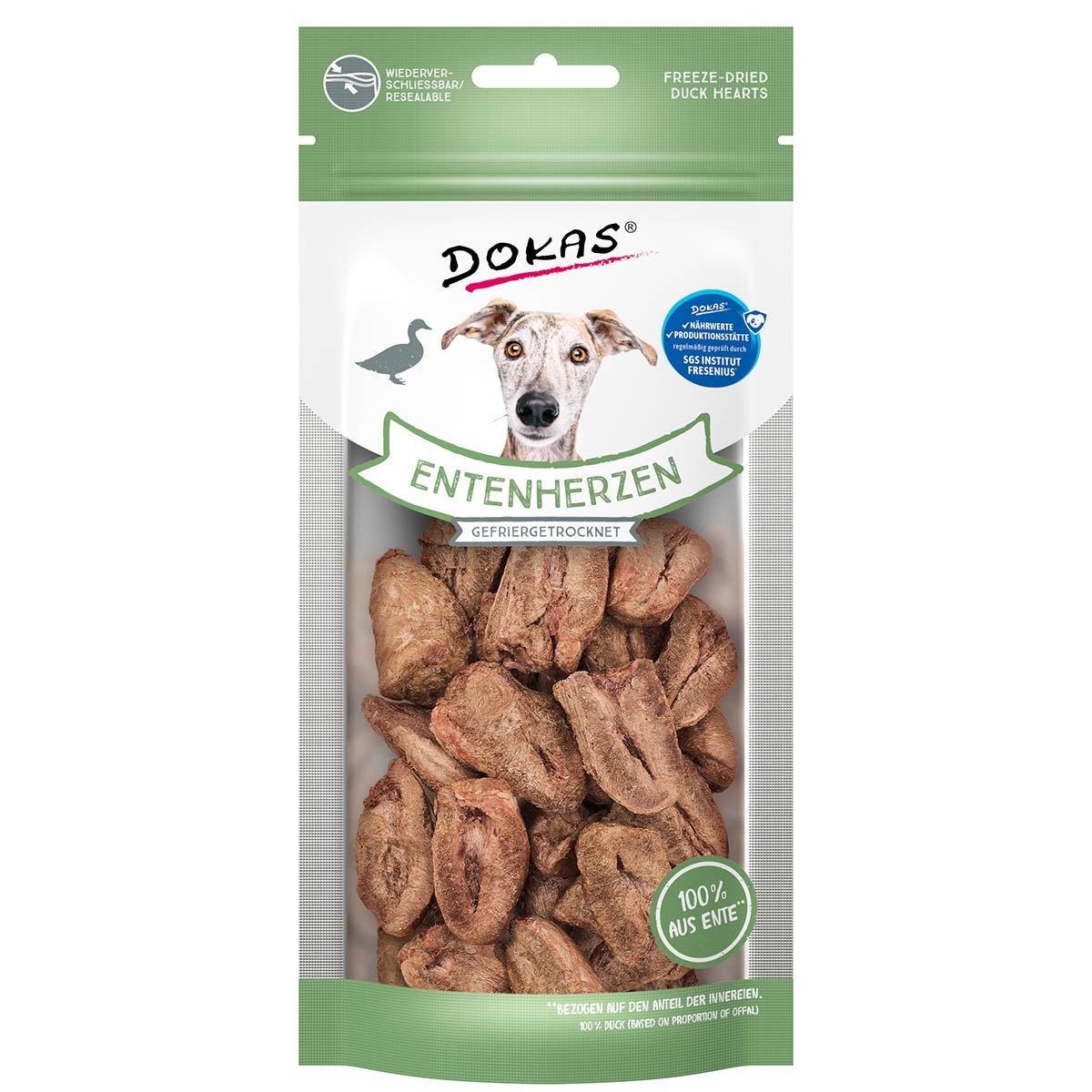Dokas Entenherzen, gefriergetrocknet