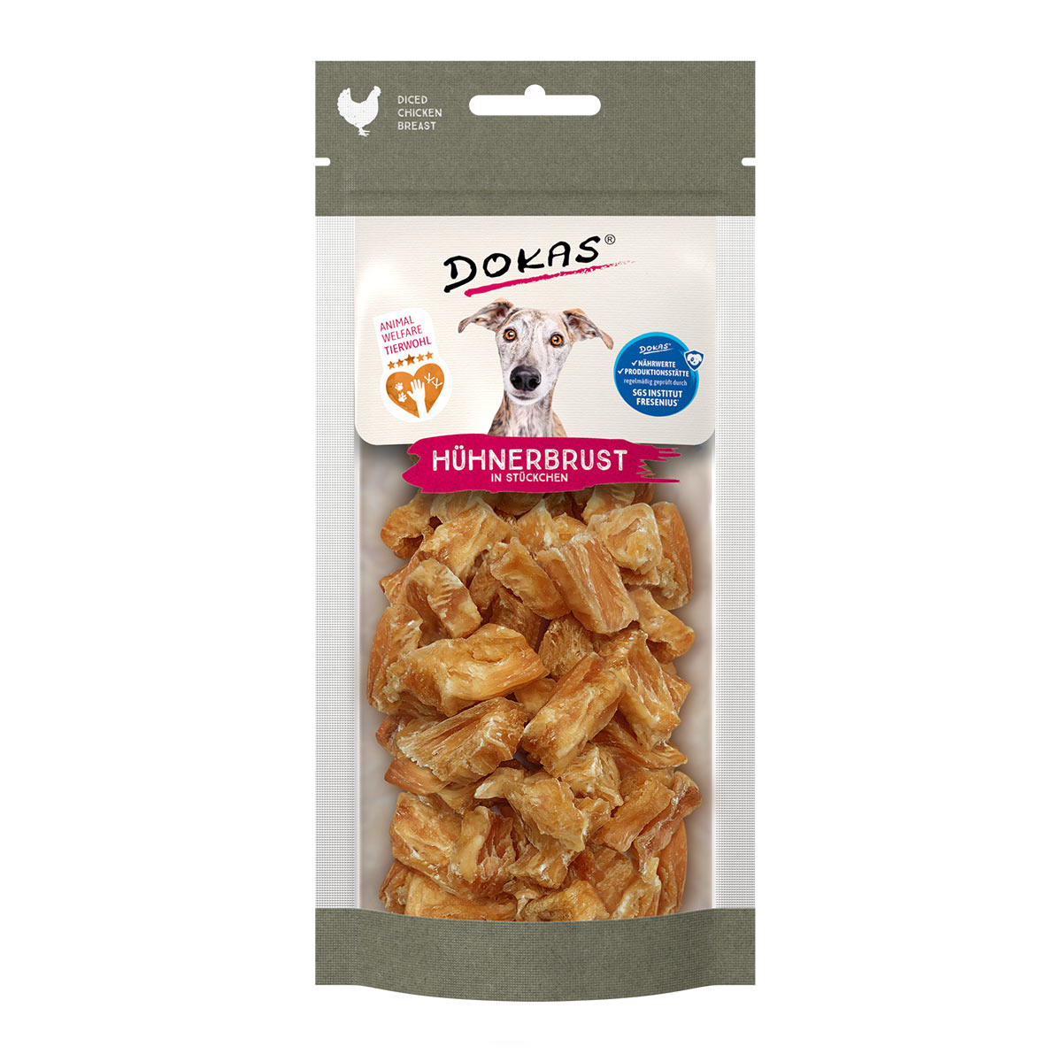 Dokas kousky kuřecích prsou 50 g