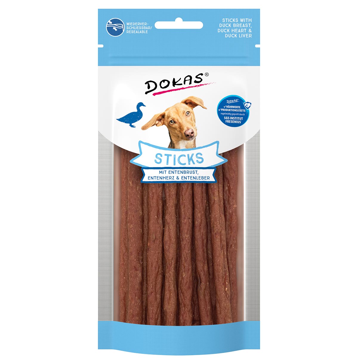 Dokas Sticks mit Entenbrust, Entenherz und Entenleber