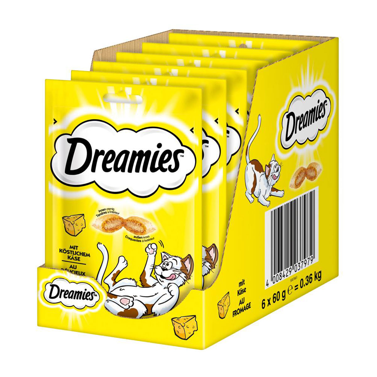 Levně Dreamies se sýrem 6 × 60 g
