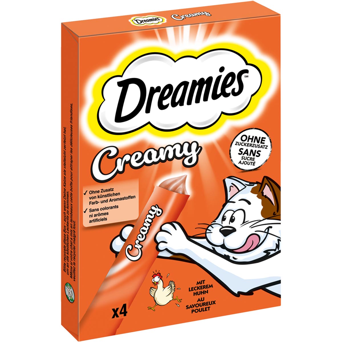 DREAMIES Creamy mit Huhn Multipack 4x10g