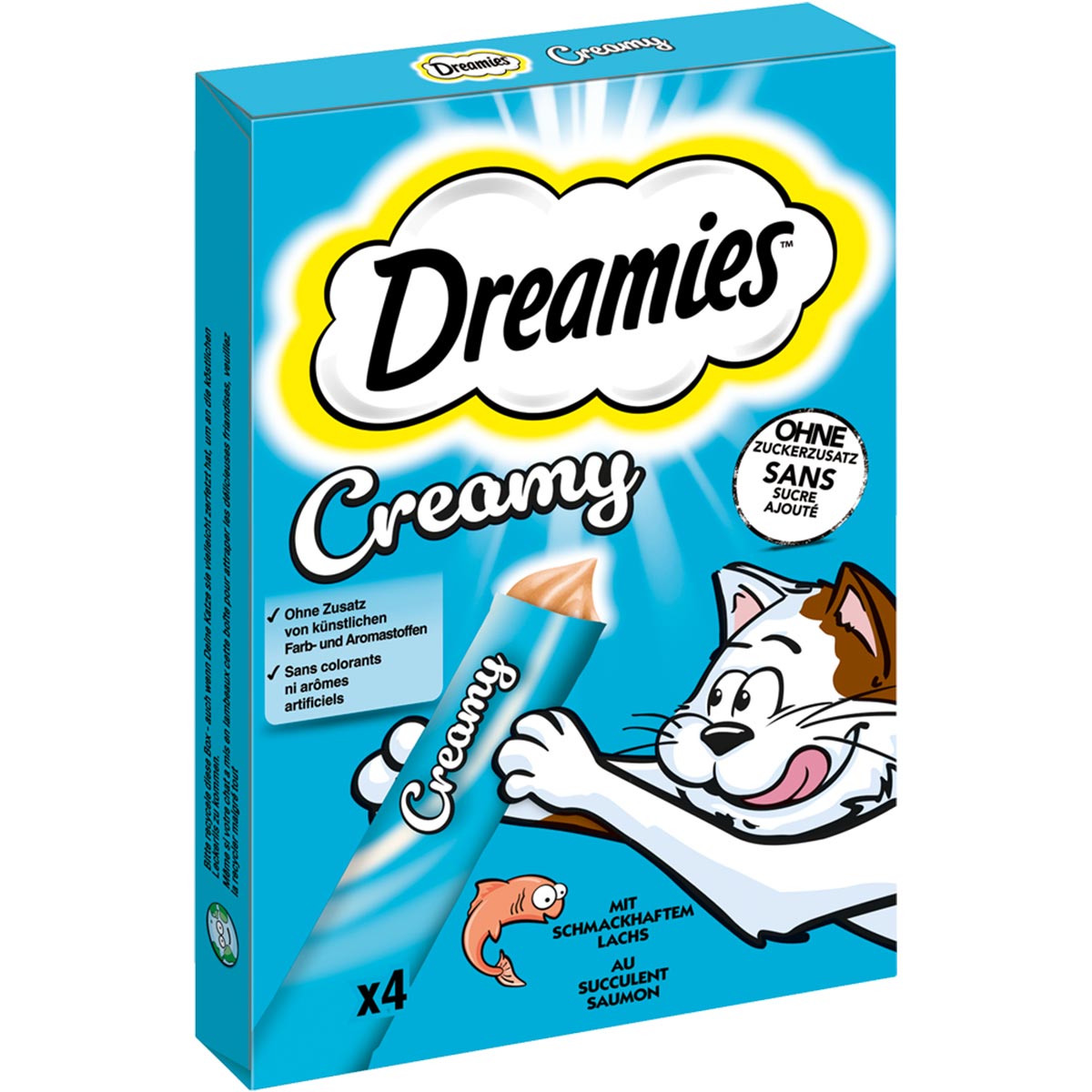 Levně DREAMIES Creamy multipack, losos 44 × 10 g