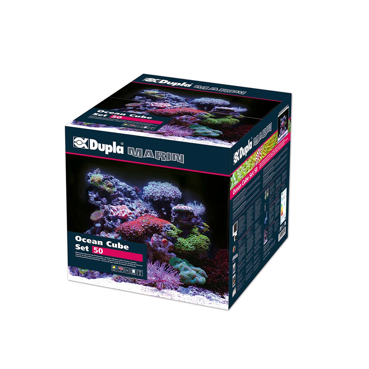 Meerwasseraquarium für Anfänger Dupla Marin Meerwasseraquarium Ocean Cube 50 Set 34,5x39,5x35 cm, 48L