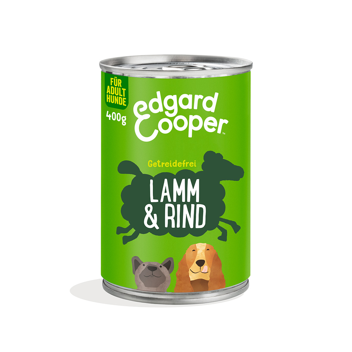 Levně Edgard&Cooper Adult jehněčí a hovězí 12 × 400 g