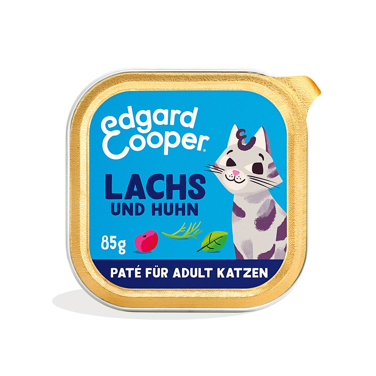 Edgard & Cooper Paté losos s certifikátem MSC a kuře z volného chovu 8 × 85 g