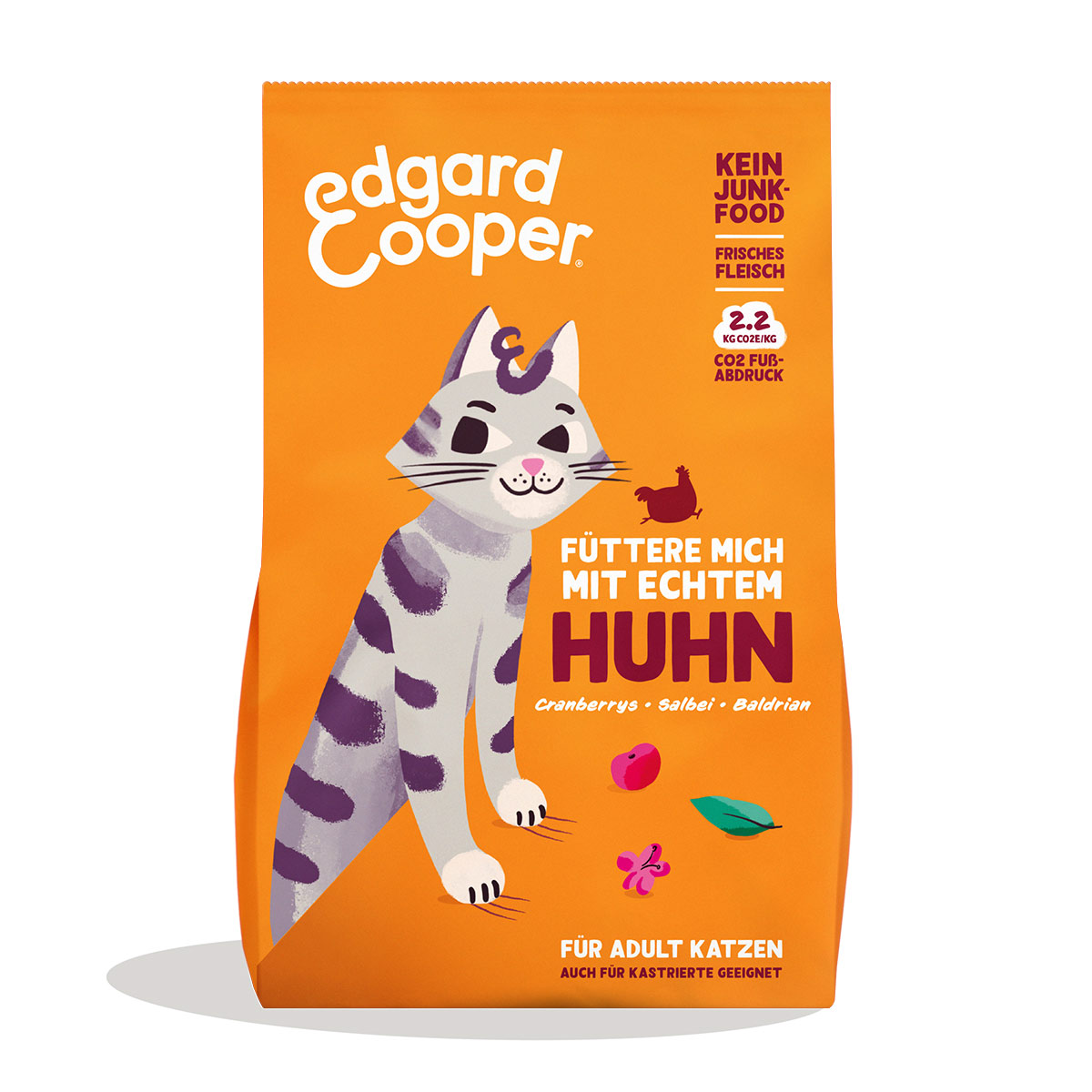 Levně Edgard & Cooper Adult granule pro dospělé kočky, kuřecí maso z volného chovu 4 kg