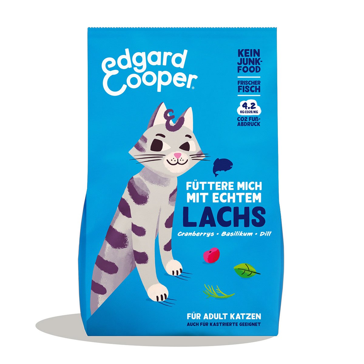 Edgard & Cooper Adult granule pro kočky, atlantský losos 4 kg