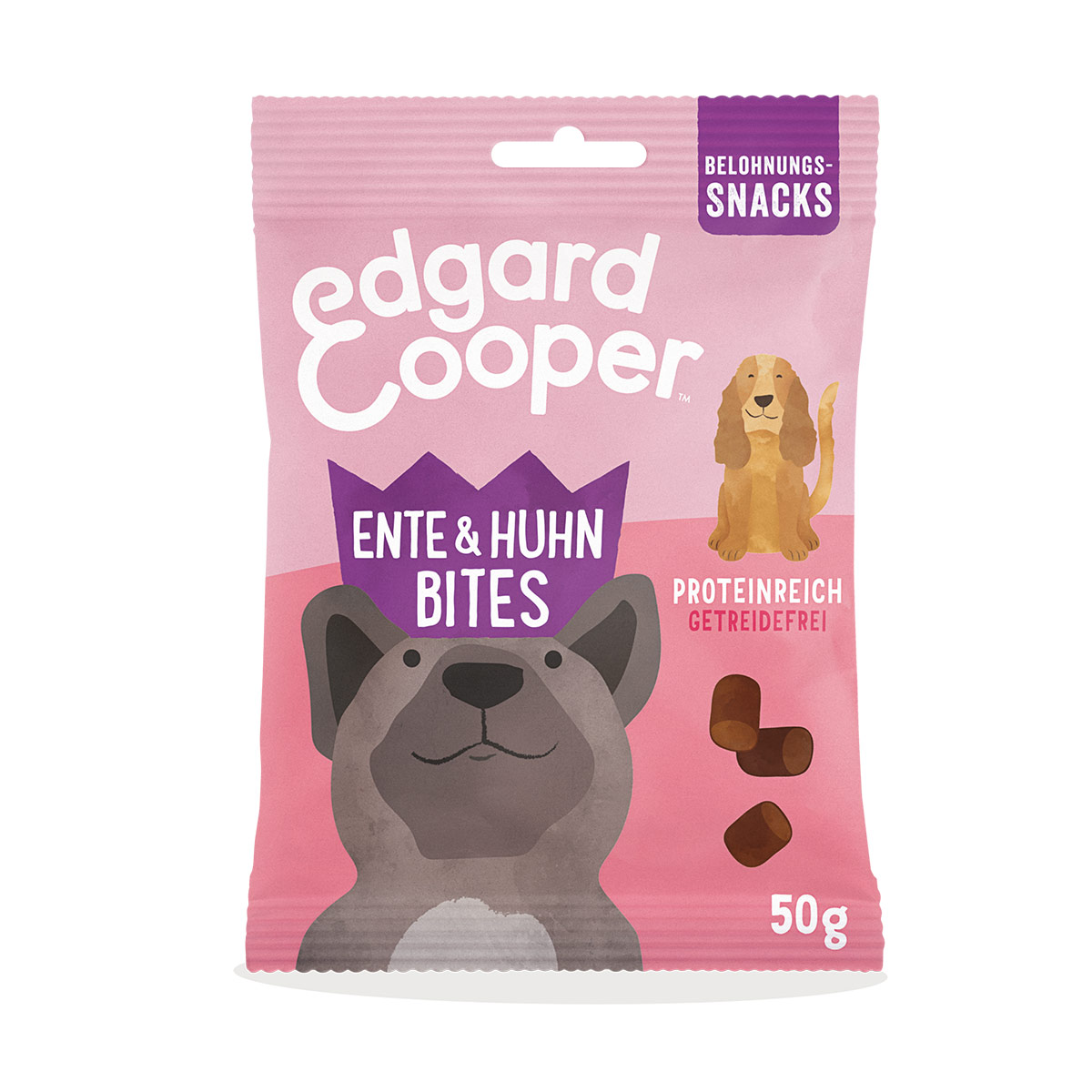 Edgard & Cooper Bites kachna a kuře 3 × 50 g
