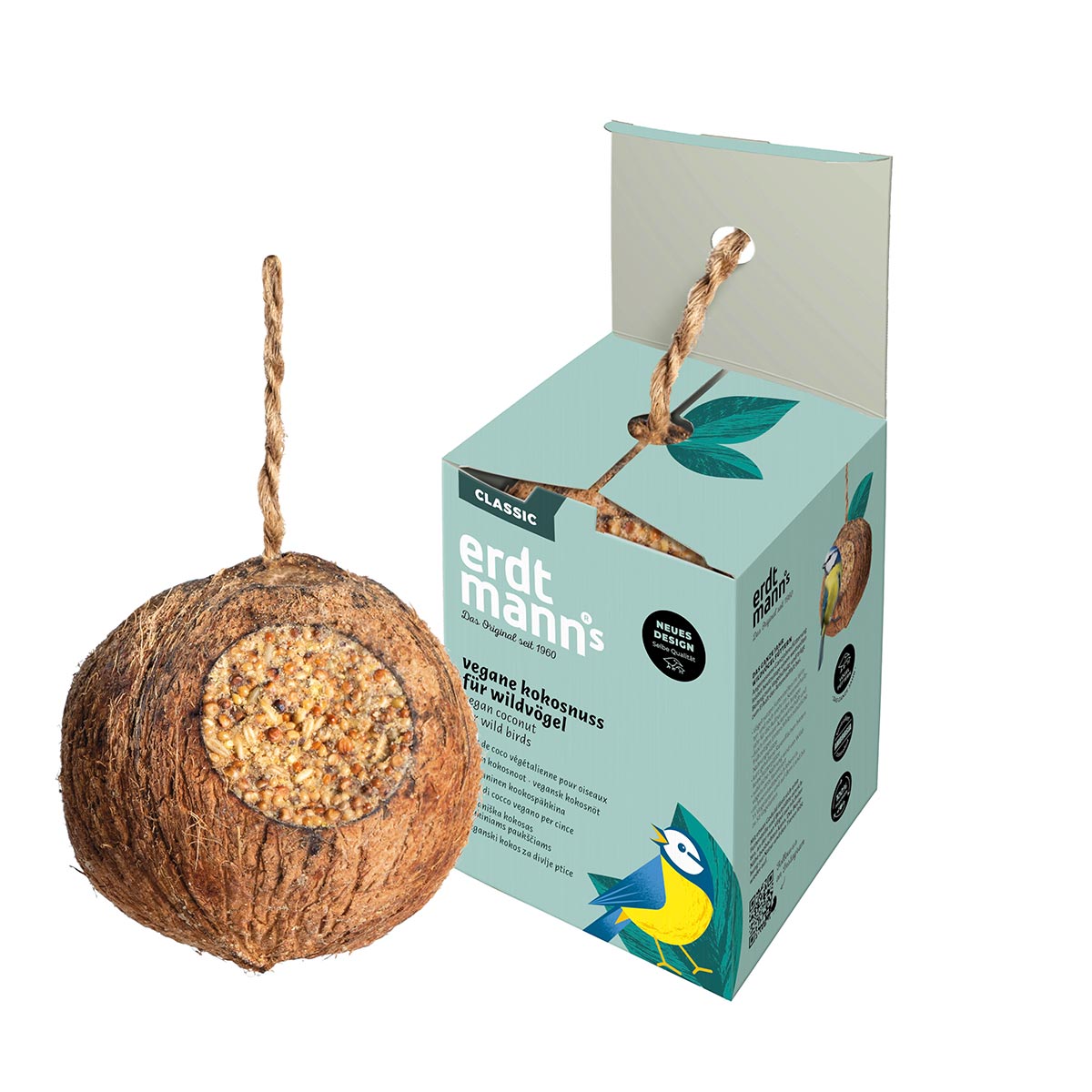 Erdtmann's Vegane Kokosnuss (3 Löcher)