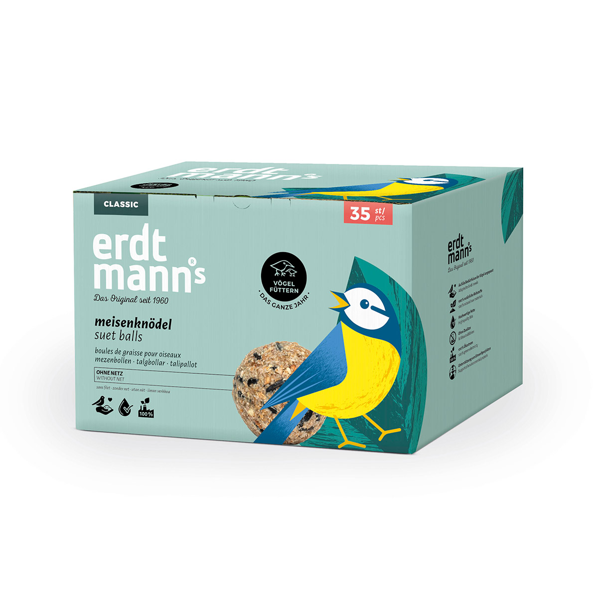 Erdtmann's Meisenknödel ohne Netz im Karton