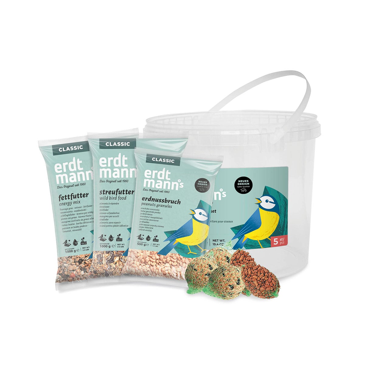 Erdtmanns Vogelfutter Set 2800g