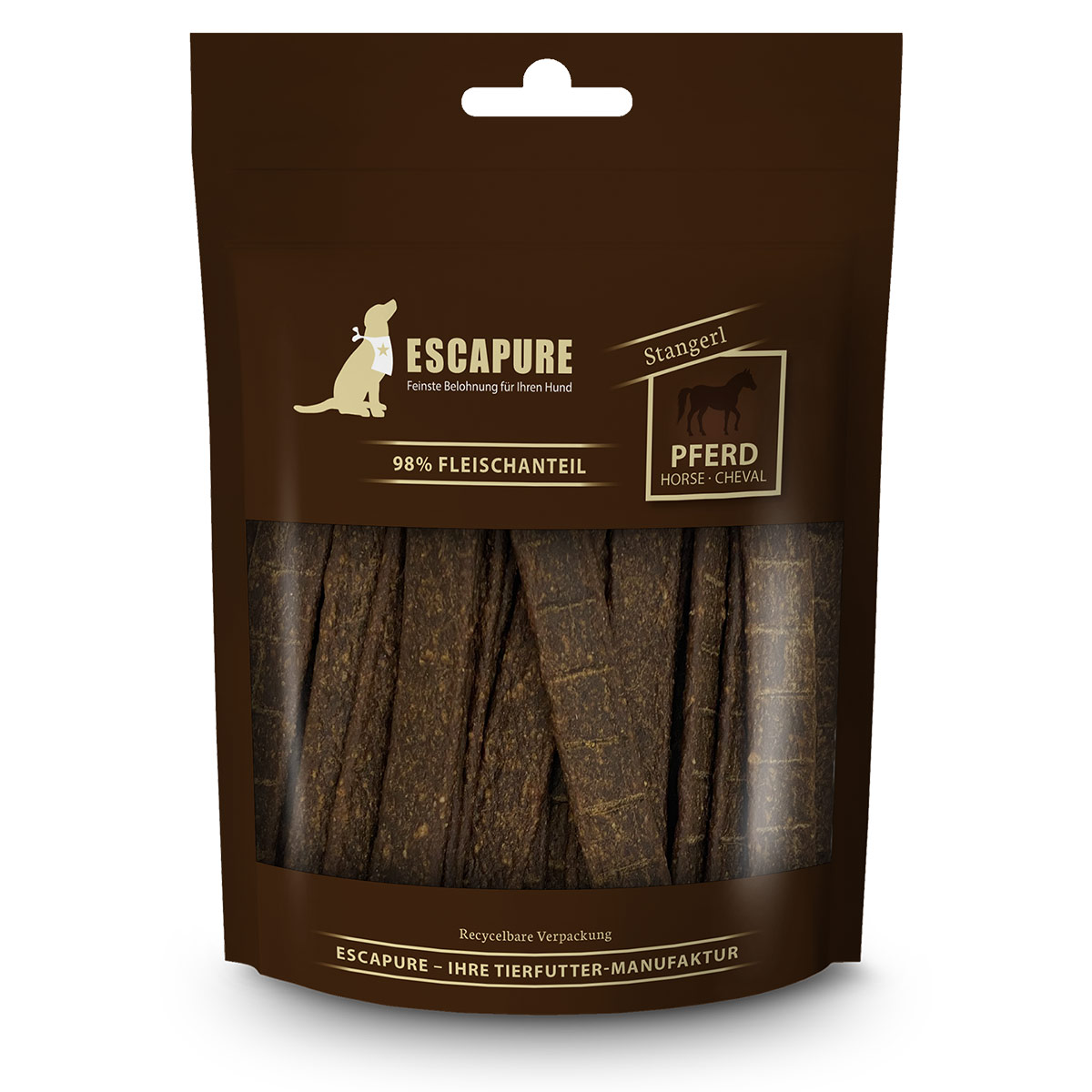 Levně Escapure koňské tyčinky 3 × 150 g