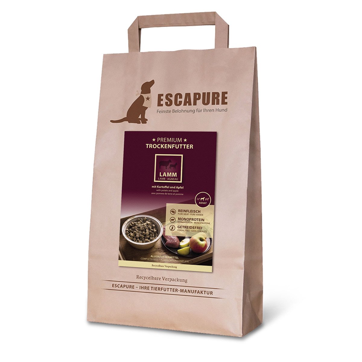 Levně ESCAPURE jehněčí Premium 1,5 kg