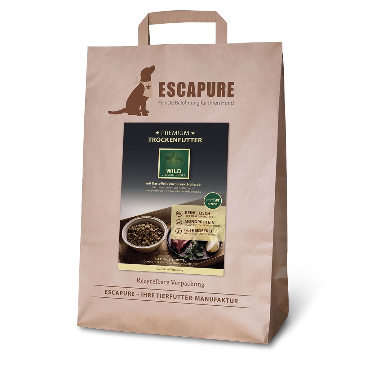 Levně ESCAPURE Senior zvěřina Premium 4 kg