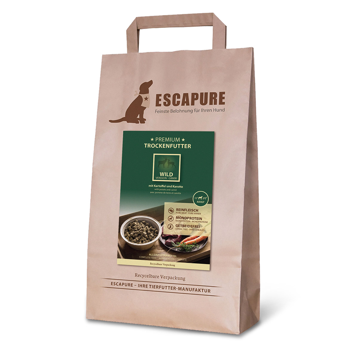 Levně ESCAPURE zvěřina Premium 1,5 kg